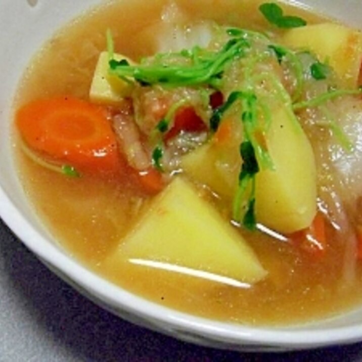 圧力なべで 白菜とじゃがいものコンソメスープ レシピ 作り方 By すぴかか 楽天レシピ 圧力なべで 白菜とじゃがいものコンソメスープ レシピ 作り方 By すぴかか 楽天レシピ